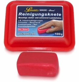 100 Gramm rote Petzoldt's Profi-Reinigungsknete MAGIC-Clean - die scharfe Lackknete zur Lackpflege und Felgenreinigung - 1