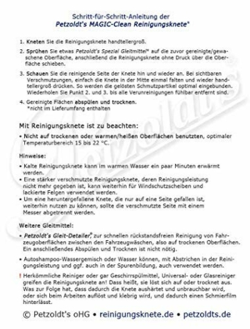 100 Gramm rote Petzoldt's Profi-Reinigungsknete MAGIC-Clean - die scharfe Lackknete zur Lackpflege und Felgenreinigung - 5