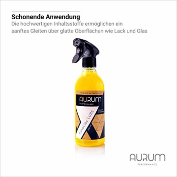 Aurum-Performance® Reinigungsknete mit Gleitmittel zur professionellen Autopflege - Entfernt mühelos Flugrost, Insektenreste, Lackablagerungen - nanoClay Set (Lackknete mild + Spezial Gleitspray) - 4