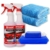 Brestol Reinigungsknete Set2 200 g Knete blau mittelstark + Box + 2X 750 ml Spezial GLEITMITTEL + 2X Poliertuch - Polierknete Lackknete Clay-Bar Auto-Lack-Knete - entfernt Baumharz Insekten u.v.m. - 1