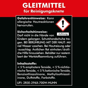 Brestol Reinigungsknete Set3 200 g Knete blau mittelstark + Box + 4X 750 ml Spezial GLEITMITTEL + 4X Poliertuch - Polierknete Lackknete Clay-Bar Auto-Lack-Knete - entfernt Baumharz Insekten u.v.m. - 2