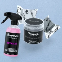 Cleaneed Premium Reinigungsknete Auto Doppelset [2x 100g Auto Knete Set - Mittel & Mild] – Schonende & einfache Lackreinigung - Lackknete ideal auch als Flugrost-, Harz- und Teerentferner