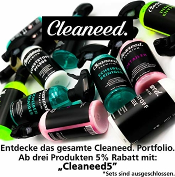Cleaneed Premium Reinigungsknete Auto Doppelset [2X 100g Auto Knete Set – Mittel & Mild] – Schonende & einfache Lackreinigung – Lackknete ideal auch als Flugrost-, Harz- und Teerentferner - 