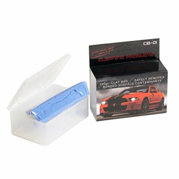 CSF CB-01 Tonblock/Reinigungsknete (200g) gegen Schmutz wie Baumharz, Insektenreste, Teerspritzer, chemische Verunreinigungen - 2