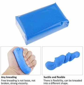 Fixget 3Pcs Lehm Professionelle Lackreinigungsknete zur Lackpflege und Felgenreinigung Auto Detaillierung Magic Clay Bar Reiniger für Autos, Trucks, Wohnwagen (3pcs) - 3