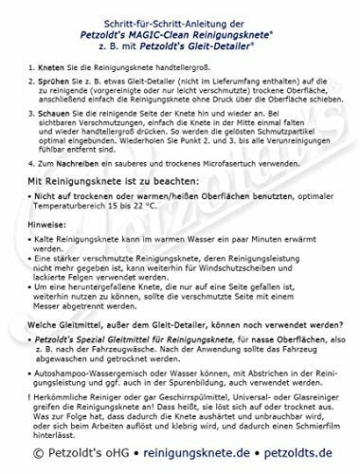 Petzoldt's 2 x 100 g Reinigungsknete, Extra mild & Mild, zur Lackreinigung nach der Autowäsche, vor Politur, Coating- oder Wachsauftrag, Lackversiegelung, Fahrzeugfolierung, Car Wrapping - 9