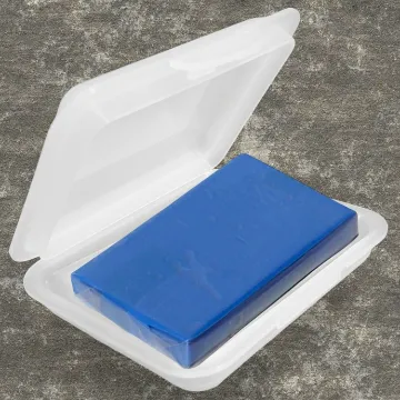 RADAMI Reinigungsknete 100g Blau - Fein für Lack Lackreiniger für Auto Kfz, Wohnwagen und Wohnmobil