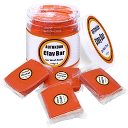 Reinigungsknete Auto Knete 4 x 100g Clay Bar Lackreinigungsknete zur Reinigung von Autolack Lackknete Reinigungsmasse zur Lackpflege für Autos Motorrad Trucks Wohnwagen Flugrost Versiegeln Lackieren - 1