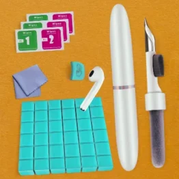 Siumir Reinigungsset für Airpods, Airpods Reiniger mit Reinigungsknete und Reinigungstücher, Cleaning kit für Airpod,Kopfhörer, Ladebox, Kamera, Mobiltelefone