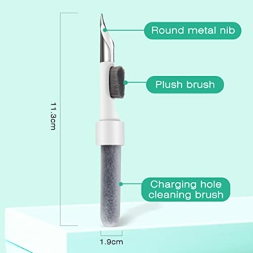 Siumir Reinigungsstift Kopfhörer Set Kompatibel mit Airpods Bluetooth-Kopfhörer Reinigungsknete, Reinigungstücher, Reinigungswerkzeug für Kopfhörer, Ladebox, Kamera, Mobiltelefone - 2