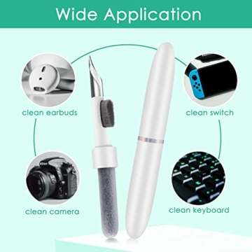 Siumir Reinigungsstift Kopfhörer Set Kompatibel mit Airpods Bluetooth-Kopfhörer Reinigungsknete, Reinigungstücher, Reinigungswerkzeug für Kopfhörer, Ladebox, Kamera, Mobiltelefone - 3