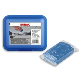 SONAX Clay (100 g) hochwertige und langlebige Knetmasse zur Entfernung von festhaftenden Verschmutzungen auf Lack, Glas und Chrom. Formstabil und klebt nicht an | Art-Nr. 04501050 - 1