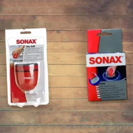 SONAX Clay-Ball (1 Stück) Problemlöser gegen hartnäckige Verschmutzungen auf Lack und Glas | Art-Nr. 04197000 & P-Ball (1 Stück) mühelos und schnell zum perfekten Polierergebnis | Art-Nr. 04173410
