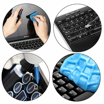 Tastatur Reiniger,FUNVCE Universal Tastatur Reinigungsgel Super Clean Gel Tastatur Reinigung Staubreiniger für Laptop PC Tastaturen, Auto Entlüftungsöffnungen, Kameras, Drucker, Taschenrechner - 5