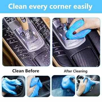 Tastatur Reiniger,FUNVCE Universal Tastatur Reinigungsgel Super Clean Gel Tastatur Reinigung Staubreiniger für Laptop PC Tastaturen, Auto Entlüftungsöffnungen, Kameras, Drucker, Taschenrechner - 6