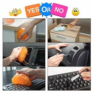 Tastatur Reinigungsgel Schleim Auto Reiniger Reinigung Universeller Staubreiniger für PC Tablet Laptop Tastaturen, Auto Entlüftungsöffnungen, Kameras, Drucker, Taschenrechner - 3