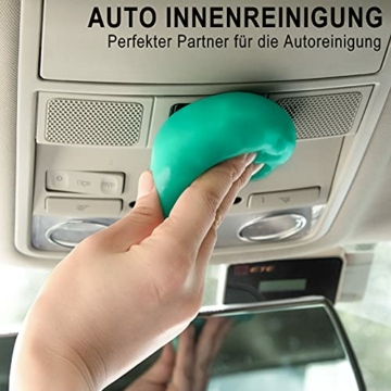 TICARVE Tastatur Reinigungsgel Auto Reinigungsgel für den Innenraum Schleim Reiniger Universeller Staubreiniger für Laptop, Drucker, Kameras, Auto (Grün) - 2