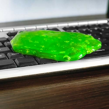 TRIXES Keyboard Cleaner - Staub- / Schmutzentferner für PC, Computer, Mobile und andere Alltagsgegenstände - wiederverwendbarer Kitt - 3
