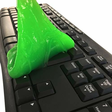 TRIXES Keyboard Cleaner - Staub- / Schmutzentferner für PC, Computer, Mobile und andere Alltagsgegenstände - wiederverwendbarer Kitt - 7