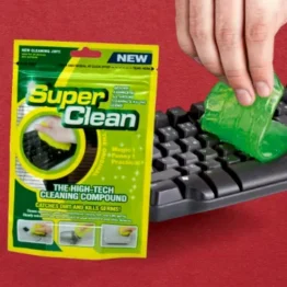 TRIXES Tastatur Reiniger - Staub- / Schmutzentferner grün für PC, Computer, Mobile und andere Alltagsgegenstände - wiederverwendbarer Kitt